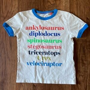Mini Boden dino tee, sz 4-5, VGUC